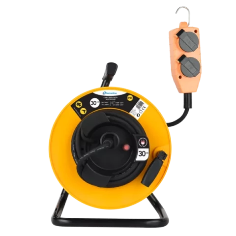 Pagarinātājs spolē 4-viet. RN-F 3x1,5mm2 30m IP44 FIX PLATE