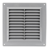 Ventilācijas reste PLAKANA kvadrāta 150x150mm pelēka