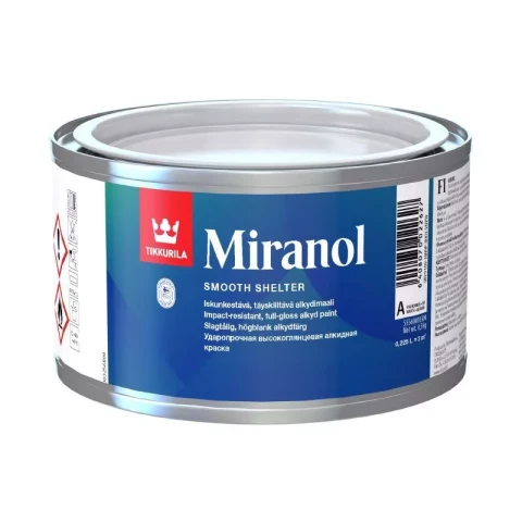 Tikkurila MIRANOL C 0.225L Tiksotropa alkīda krāsa TIKAI TONĒŠANAI! kokam un metālam