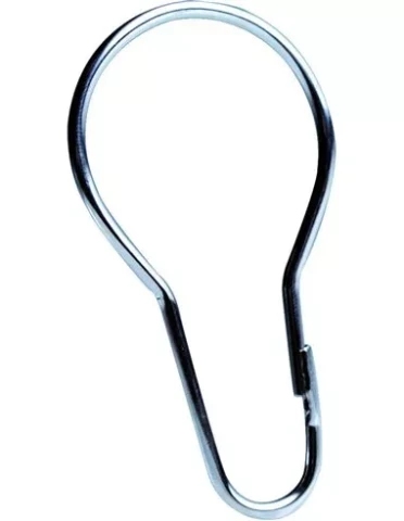 Ridder Dušas aizkaru gredzeni Villach, spīdīgs hroms, 12 gab.