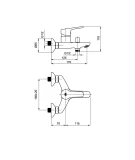 Rubineta Bath faucet UNO-10/K (BK2) N10D661