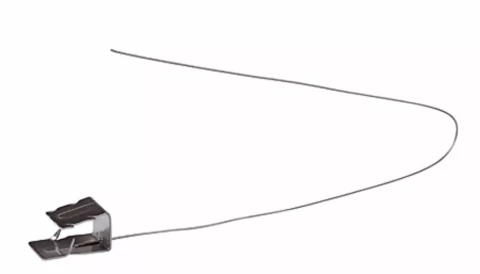 Betona griezto dakstiņu nerūsējoša tērauda klipsis ar drāti sateknē,slīpā korē stiprināšanai 25gab