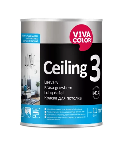 Vivacolor CEILING 3 AP 0.9L Совершенно матовая краска для потолка