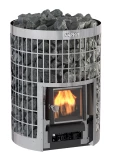 Harvia wood-burning sauna stove CILINDRO WKPC16S stainless steel 6-13m3