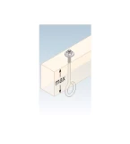 Šūpoļu stiprinājums C-veida 120mm M12