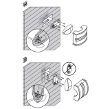 HARVIA sauna lamp with stainless steel shade SAS21106