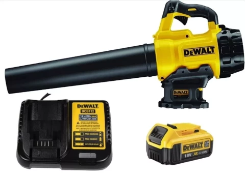 Аккум. воздуходувка для листьев DCM562M1-QW XR 18V 4.0Ah, Зарядное устройство DeWALT
