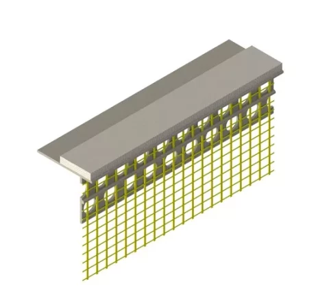 Self-adhesive windowsill profile, 2m