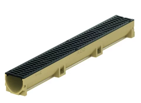 Kanāls ACO Euroline 2.0 104x118x1000mm, ar čuguna režģi, B125, 3003697