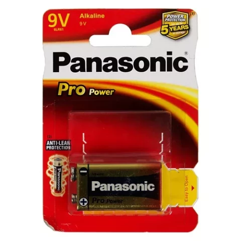 BATTERY PANASONIC PRO POWER 9V 1PCS./PACK 