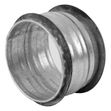 connector metal, Ø125mm with rubber