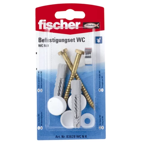 FISCHER Stprinājumi klozetpodam UX 8x80. 2gab/iep 61-83628B
