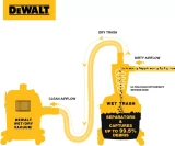 Stainless steel dust separator, 38L, DeWALT DXVCS003