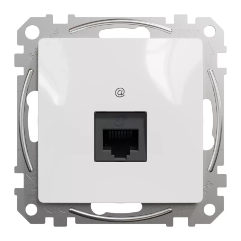 SEDNA Datu kontaktligzda 1xRJ45 CAT5E balts SDD111451