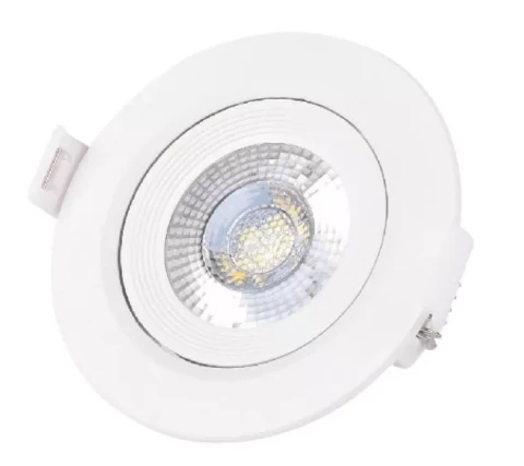 Iebūvējams LED gaismeklis apaļš 7W 600Lm 3000K