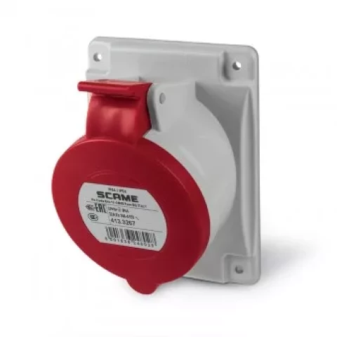 Komntaktligzdu bloks 1x32A+1x230V IP54 686D.32