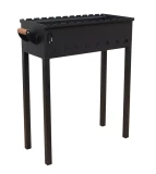 Стальной садовый гриль ABAS 32л с деревянными ручками и приваренными ножками 75х30см, В=79см