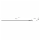 TRAMONTINA Шампур 85 см, лезвие из нержавеющей стали c деревянной ручкой.