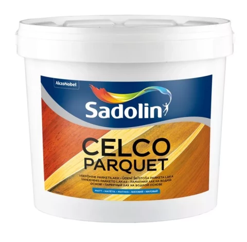 Sadolin CELCO PARQUET 10 5L Matēta, ūdenī šķīstoša laka