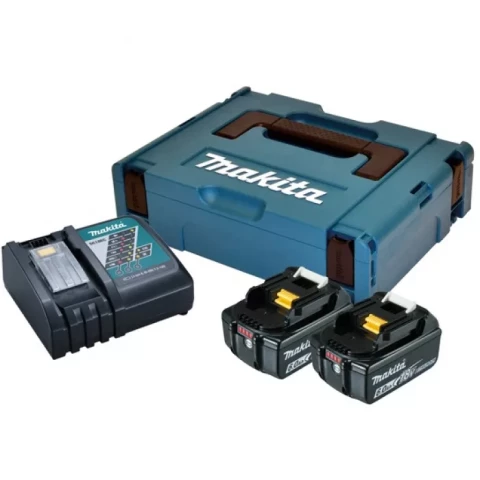 Lādēšanas komplekts POWERPACK 18V 2XBL1860B DC18RC, MAKITA 198116-4