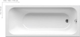 Ravak vanna CHROME SLIM 150X70 balta C721300000