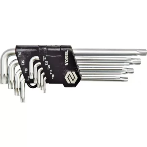Komplekts atslēgu Torx  9gb. pagarin. CrV 56478