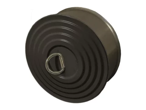 Pisla pelnu lūka apaļa 12.5cm , melna