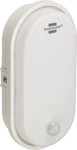 Plafonlampa garāžas LED 15W 1680lm 4000K IP54 ar sensoru balta ovāla Brennenstuhl 1270780110