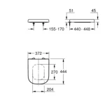 Grohe Крышка для унитаза EUROCERAMIC, QR/SC, белое, 39330002