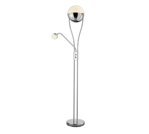 Floor Lamp TRIO Chris 1XLED SMD 22W 2000Lm 3000K + 1XLED SMD 3.8W 350Lm 3000K chrome 478310206