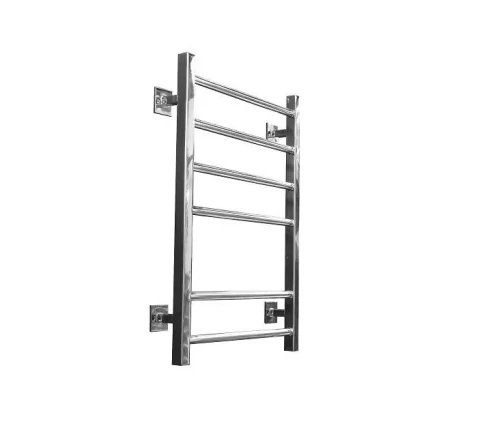 Полотенцесушитель Rondo, 500X800mm, подключение к воде, нерж. сталь, полированн.