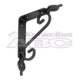 Plaukta turētājs 190x140mm WOZ 190 HB, melns