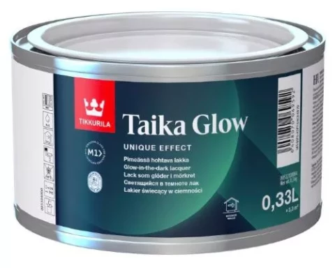 Tikkurila TAIKA Glow 0.3L  Tumsā spīdoša laka