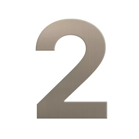 Numurs durvīm Nr.2, pašlīmējošs sudraba