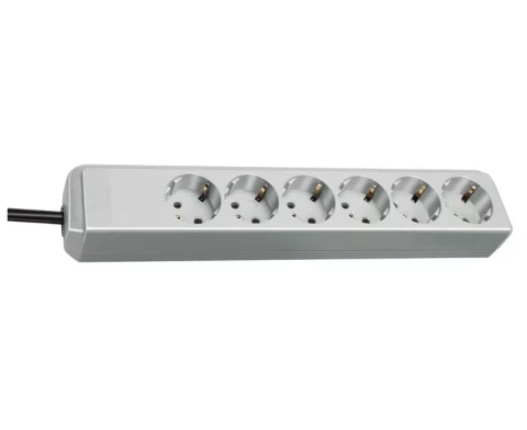 Pagarinātājs ar zemējumu 6 kontaktligzdas 1,5m 3x1.5mm2 Brennenstuhl ECO gaiši pelēks