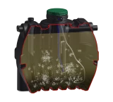 Biological treatment plant AQUABLOC 0.75 (3000L) 1-6 people