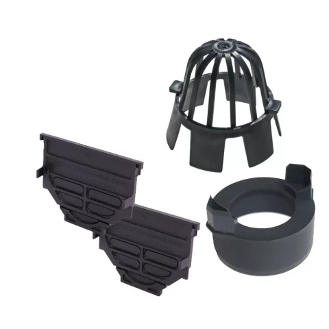Mounting kit HEXALINE PVC black 19287