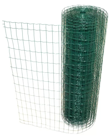 Welded fence 75x100 1500mm 25m green PVC coating