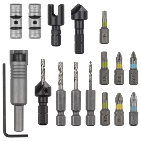 wolfcraft 16 Piece Flip Bit Set All-in-One 3086000