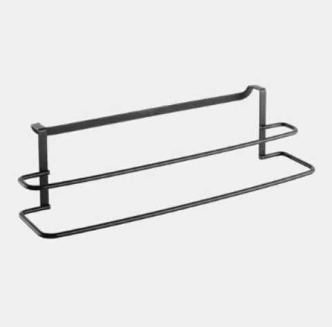 Dubults dvieļu turētājs GALILEO 38x10x9cm, melns