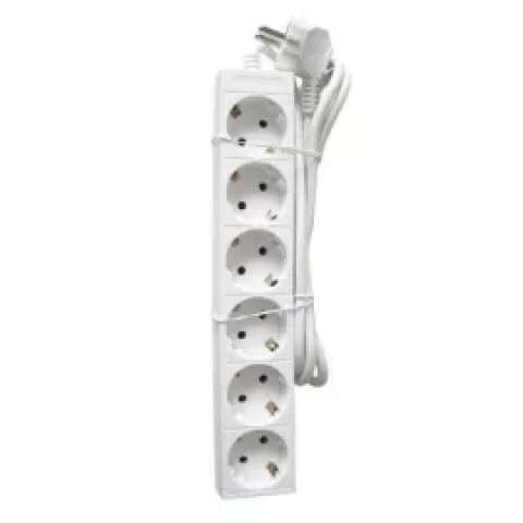 Pagarinātājs ar zemējumu 6 kontaktligzdas 3m 3x1mm2
