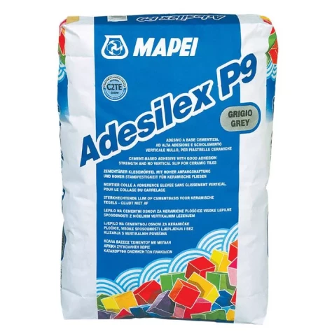 Mapei ADESILEX P9 5kg (C2TE) Paaugstinātas stiprības flīžu līme