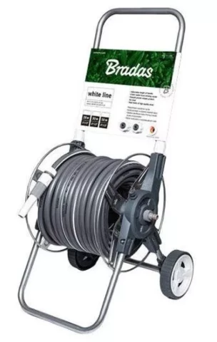 Spole uz riteņiem ar šļūteni WHITE SILVER PLUS 1/2" 50m