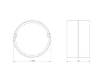 circular duct joint plastic, Ø100mm
