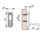 Pakaramais RiexTouch XV45 matēts sudraba