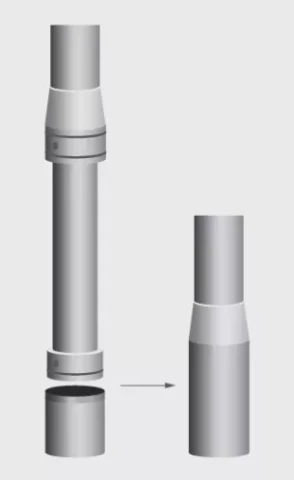 Karoga masts 6.2m saliekams alumīnija