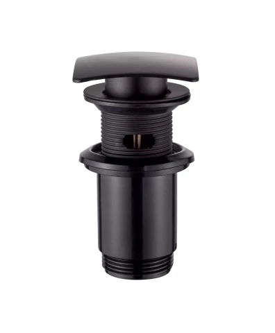 Izlietnes izplūde Click-Clack 11/4" kvadrātveida, melns