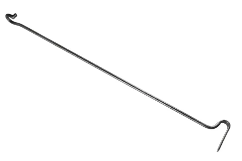 Kamīnu piederums kruķis  60 cm melns ROLF