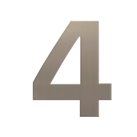 Numurs durvīm Nr.4, pašlīmējošs sudraba