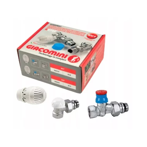 Комплект термостатический Giacomini 1/2" - угол прямой (R470FX013)